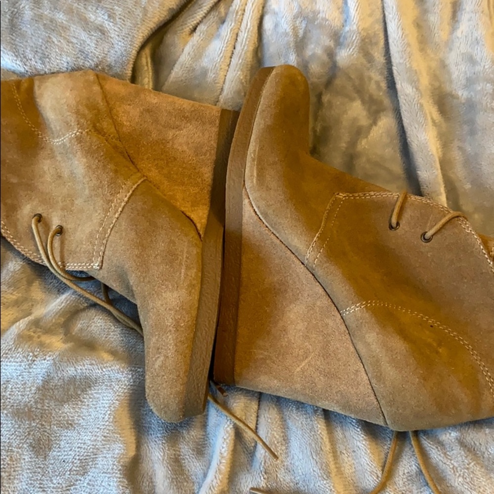 Nine West wedge booties